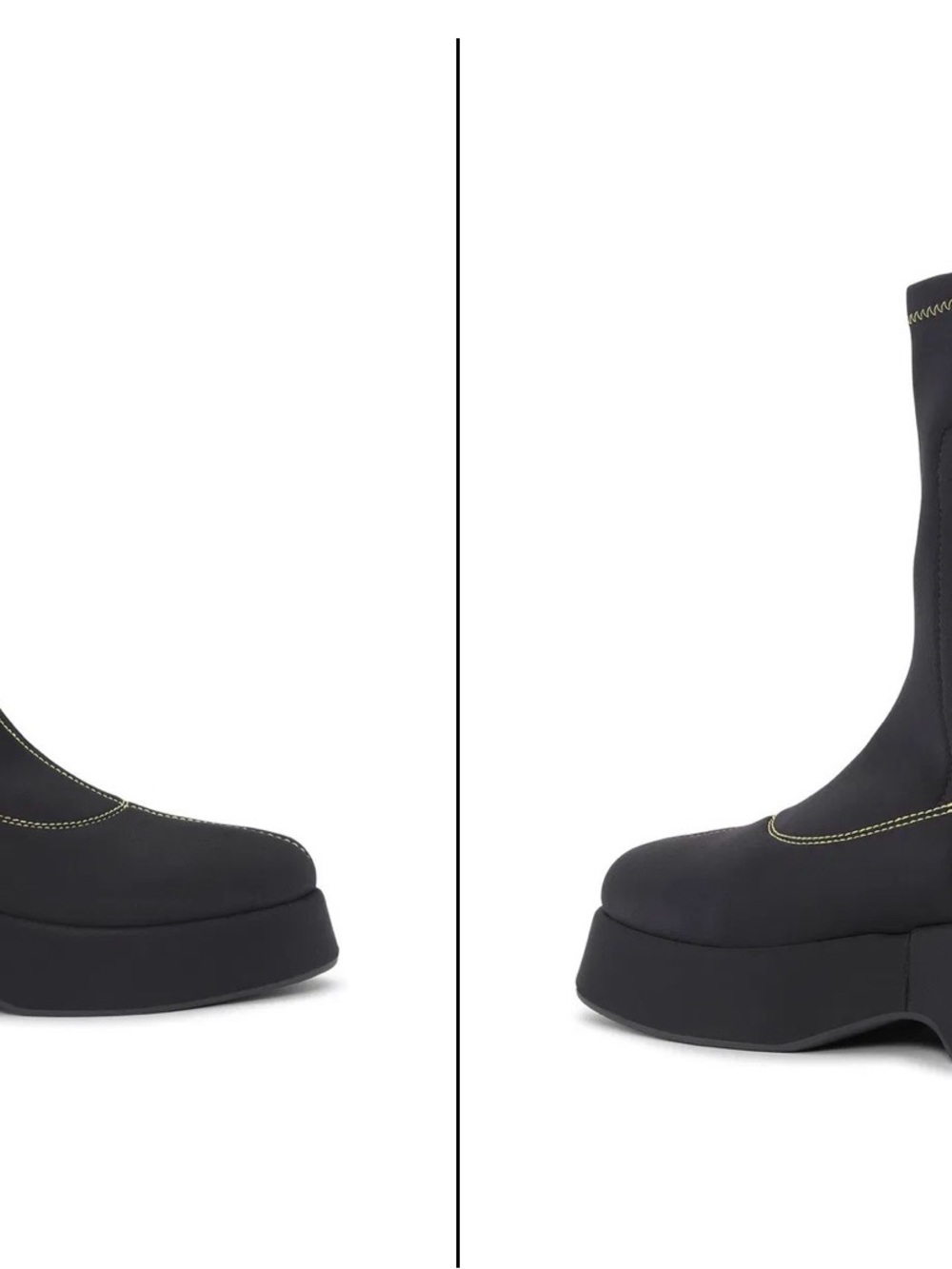 Ganni Retro Flatform Ankle Sockboots are designed to be ankle length - Picture 3 of 12
